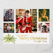 Frohe Weihnachten 5 benutzerdefinierte Fotos Stech