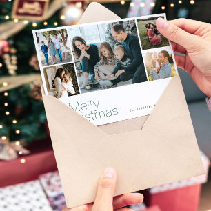 Frohe Weihnachten 5 Foto Collage modern