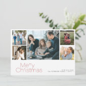 Frohe Weihnachten 5 Foto Collage modern (Stehend Vorderseite)