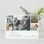 Frohe Weihnachten 5 Foto Collage modern (Stehend Vorderseite)