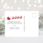 Frohe Weihnachten 5 Foto Collage Santa Sleigh