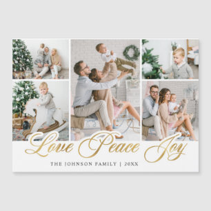 Frohe Weihnachten 5 FOTO Gruß Magnetkarte