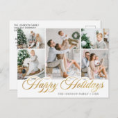 Frohe Weihnachten 5 FOTO Happy Holidays Gruß Postkarte (Vorne/Hinten)