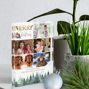 Frohe Weihnachten 5 Foto Winterwald Personalisiert