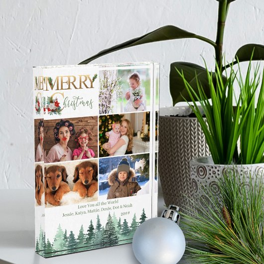 Frohe Weihnachten 5 Foto Winterwald Personalisiert