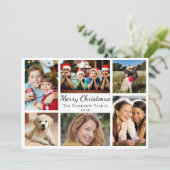 Frohe Weihnachten 6 Foto Collage (Stehend Vorderseite)