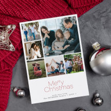 Frohe Weihnachten 6 Foto Collage modern