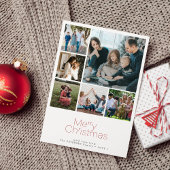 Frohe Weihnachten 6 Foto Collage modern