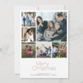 Frohe Weihnachten 6 Foto Collage modern (Vorderseite)