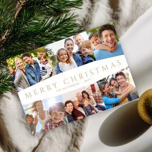 Frohe Weihnachten 6 Fotocollage Weihnachten Gold