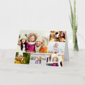 Frohe Weihnachten 6 Fotos Collage Personalisiert (Vorderseite)