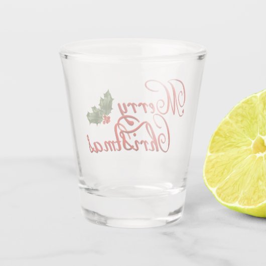 Frohe Weihnachten 6 Schnapsglas (Rückseite)