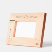 "Frohe Weihnachten" (6" x 4") Geätzte Rahmen (Links)