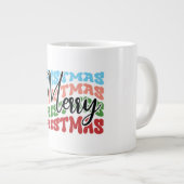 Frohe Weihnachten-79232 Jumbo-Tasse (Vorderseite Rechts)
