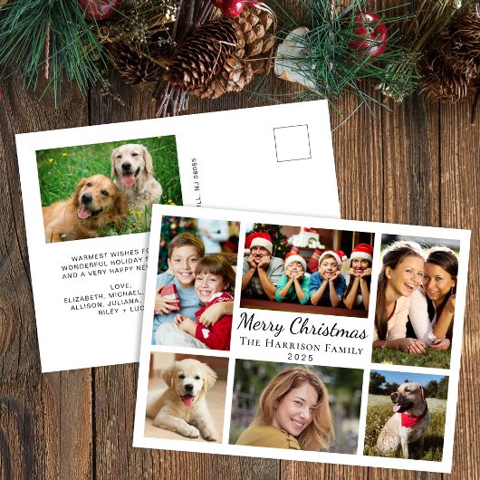 Frohe Weihnachten 7 Foto Collage