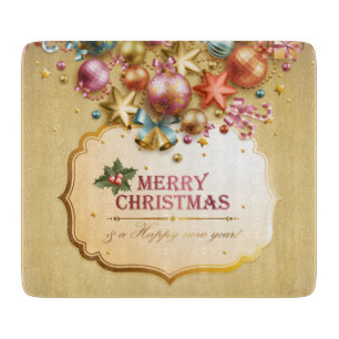 Frohe Weihnachten 83 Glass Cutting Karten Schneidebrett