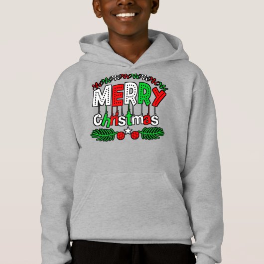Frohe Weihnachten-85923 Hoodie (Vorderseite)