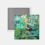 Frohe Weihnachten 8 Magnet (Vorderseite/Rückseite)