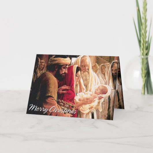 Frohe Weihnachten A1 Karte (Vorderseite)