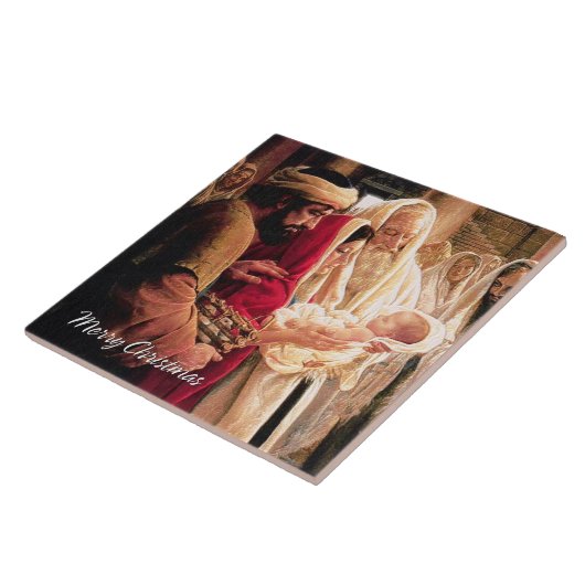 Frohe Weihnachten A1 Tile. Fliese (Seite)