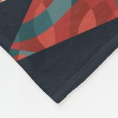 Frohe Weihnachten abstrakt Retro-Weihnachtsbaum Fleecedecke (Ecke)