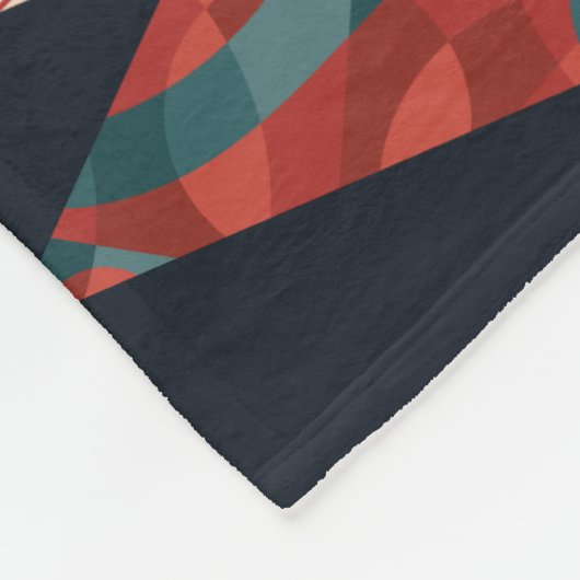 Frohe Weihnachten abstrakt Retro-Weihnachtsbaum Fleecedecke (Ecke)