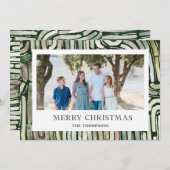 Frohe Weihnachten Abstrakte Aquarellrahmen (Vorne/Hinten)