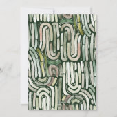 Frohe Weihnachten Abstrakte Aquarellrahmen (Rückseite)