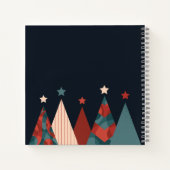 Frohe Weihnachten abstrakte Kunst Weihnachtsbaum Notizblock (Rückseite)