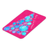 Frohe Weihnachten Abstrakten Lila Baum Urlaub Magnet (Linke Seite)