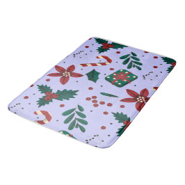 Frohe Weihnachten Abstraktes Muster Badematte