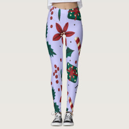 Frohe Weihnachten Abstraktes Muster Leggings