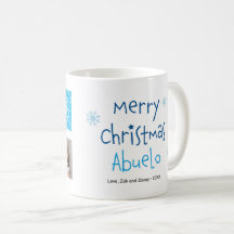 Frohe Weihnachten Abuelo 2 Foto Custom Tasse