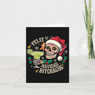 Frohe Weihnachten Achos Lustiger Totenkopf Spanisc Karte