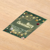 Frohe Weihnachten Acryleinladungen (Ablage )