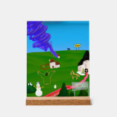 Frohe Weihnachten! Acrylschild (Vorderseite)