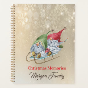 Frohe Weihnachten, Adorable Gnomes Sleigh Planer