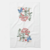 Frohe Weihnachten Adorable Holiday Design Geschirrtuch (Vertikal)