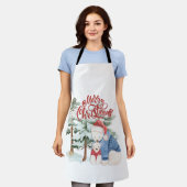 Frohe Weihnachten Adorable Holiday Design Schürze (Getragen)