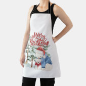 Frohe Weihnachten Adorable Holiday Design Schürze (InSitu)