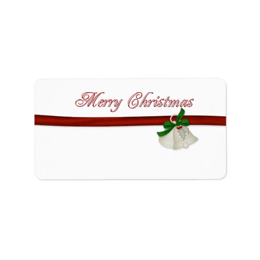 Frohe Weihnachten Adressaufkleber (Vorne)