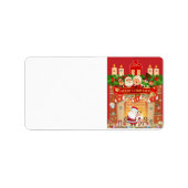Frohe Weihnachten Adressaufkleber (Vorne)