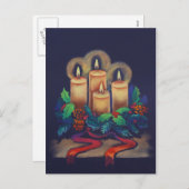 Frohe Weihnachten - Adventskranz für Sie! (Vorne/Hinten)