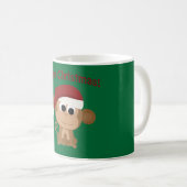 Frohe Weihnachten! Affe Kaffeetasse (VorderseiteRechts)