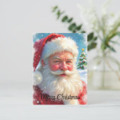 Frohe Weihnachten Ai Generated Santa Clause Postkarte (Stehend Vorderseite)