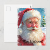 Frohe Weihnachten Ai Generated Santa Clause Postkarte (Vorne/Hinten)