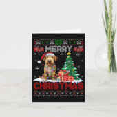 Frohe Weihnachten Airedale Terrier Dog Lover Ugly  Karte (Vorderseite)