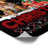Frohe Weihnachten Airedale Terrier Dog Lover Ugly Poster (Ecke)