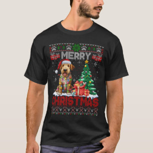 Frohe Weihnachten Airedale Terrier Dog Lover Ugly  T-Shirt