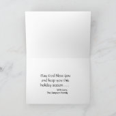 Frohe Weihnachten Airedales Terrier (Innenseite)